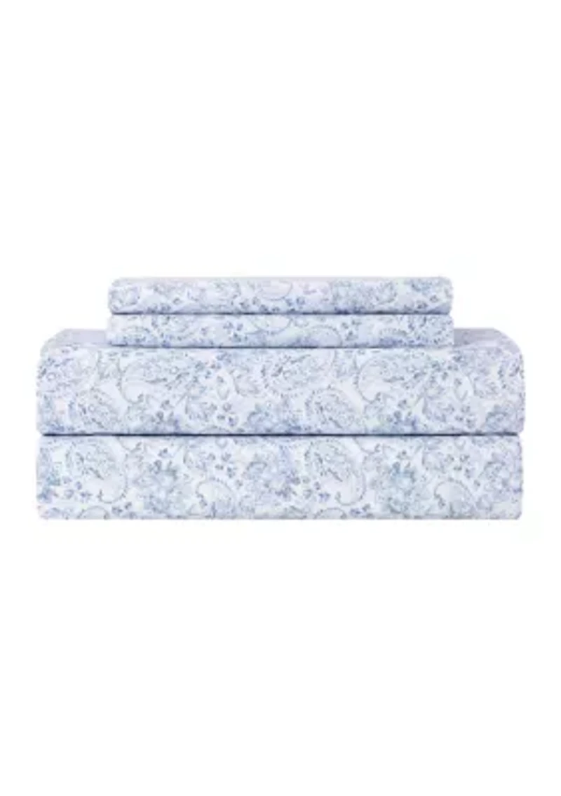 Water Paisley Sheet Set