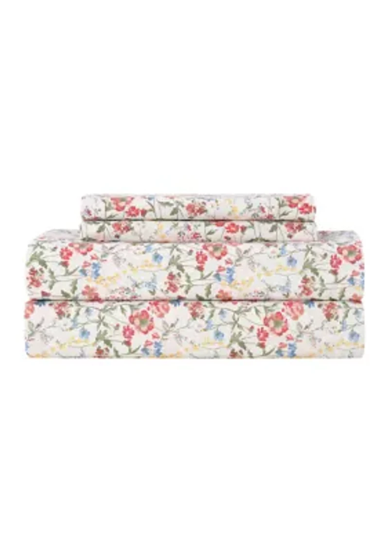 Whispy Floral Sheet Set