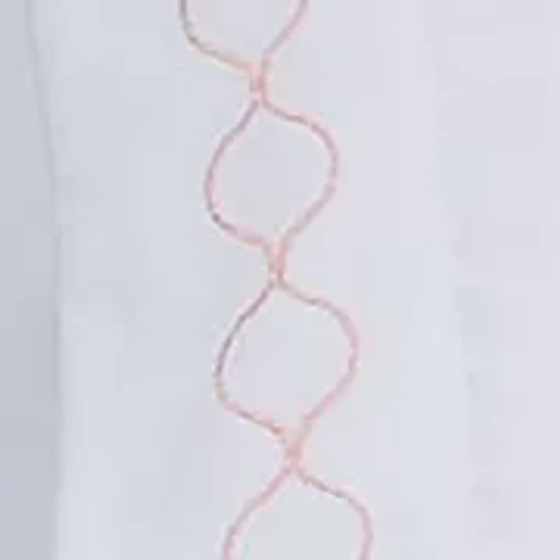 Pillar Pink Embroidered Circles Sheet Set