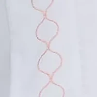 Pillar Pink Embroidered Circles Sheet Set