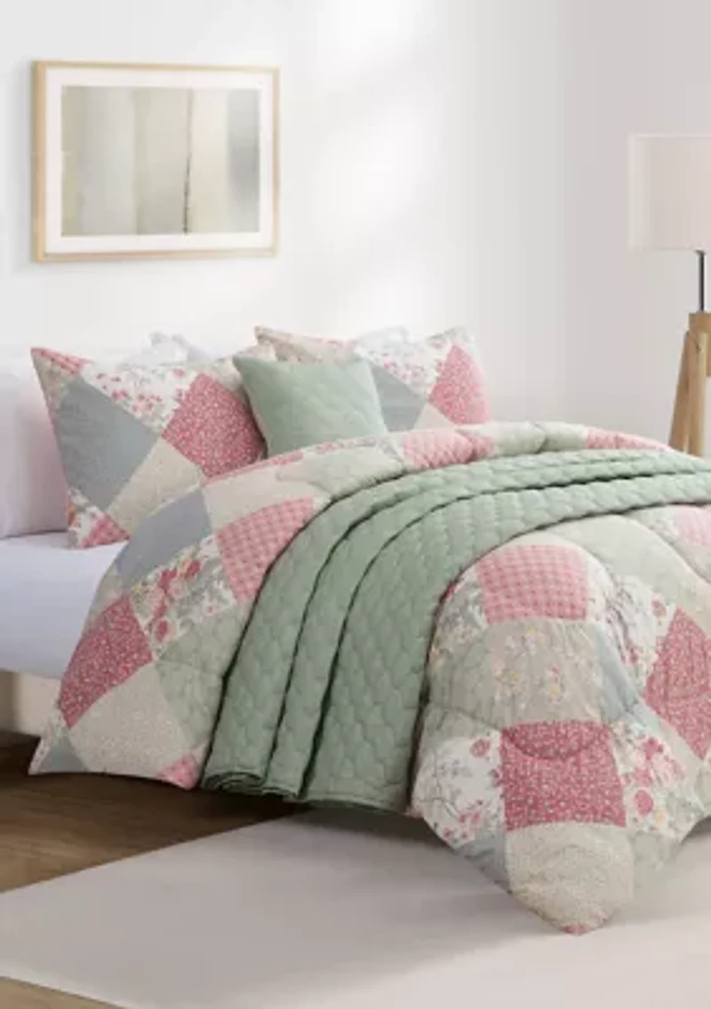 Estepona Patchwork 5 Piece ComforterSet