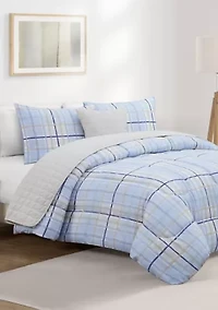 Clemson Plaid 5pc Comforter/Quilt Set