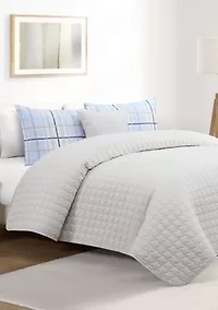 Clemson Plaid 5pc Comforter/Quilt Set