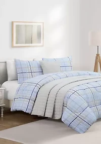 Clemson Plaid 5pc Comforter/Quilt Set