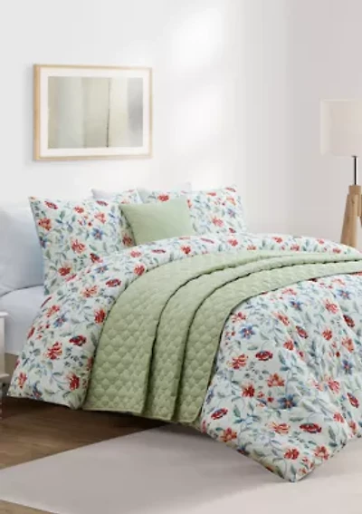 Eva 5 Piece Comforter/Quilt Set