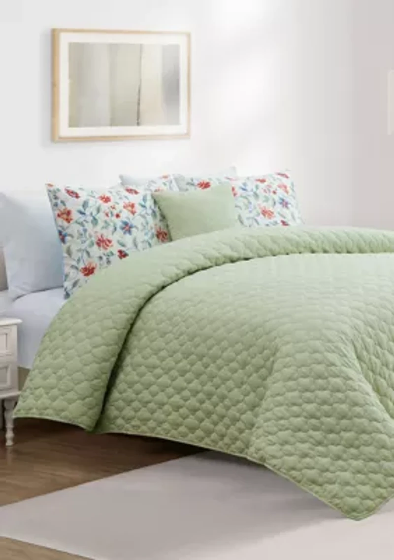 Eva 5 Piece Comforter/Quilt Set