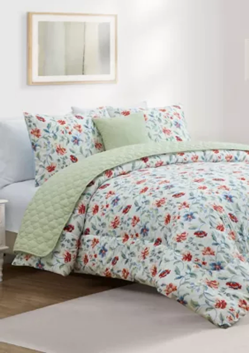 Eva 5 Piece Comforter/Quilt Set