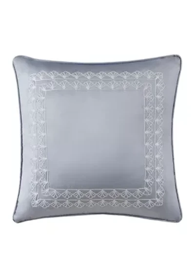 Square Embroidered Decorative Pillow