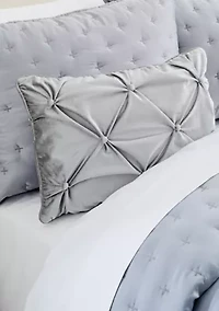Tufted Velvet Oblong Pillow
