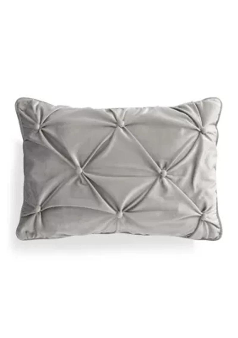 Tufted Velvet Oblong Pillow