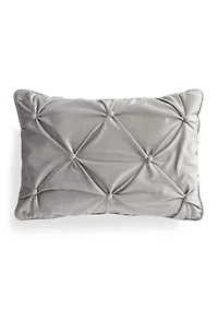Tufted Velvet Oblong Pillow