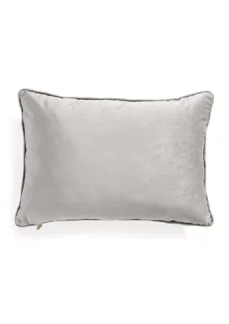 Tufted Velvet Oblong Pillow