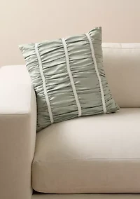 Ruched Decorative Throw Pillow