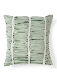 Ruched Decorative Throw Pillow