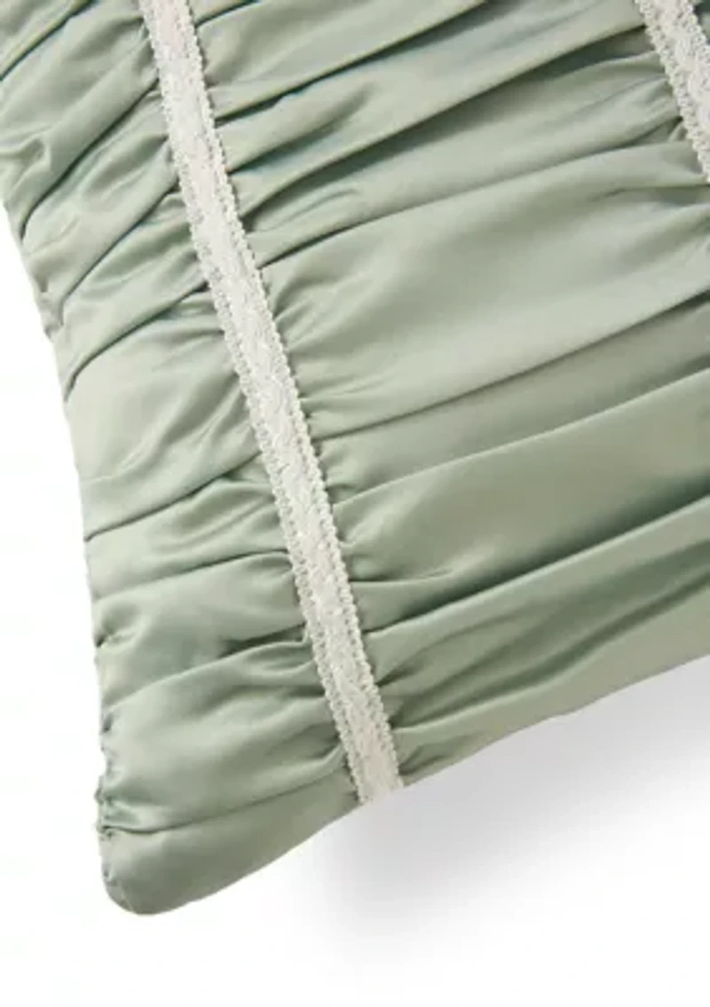 Ruched Decorative Throw Pillow