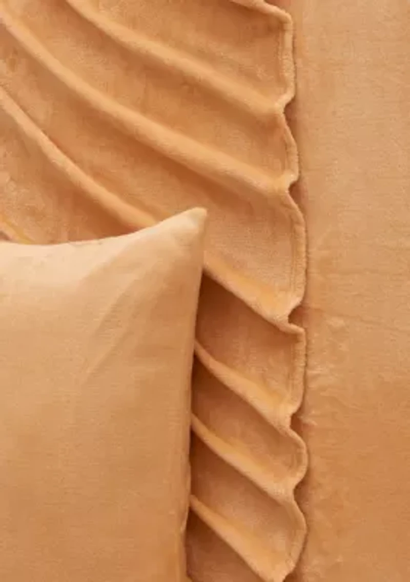 Ultra Soft Velvet Plush Solid Sheet Set