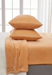 Ultra Soft Velvet Plush Solid Sheet Set