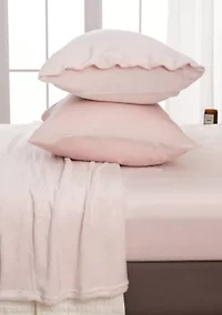 Ultra Soft Velvet Plush Solid Sheet Set