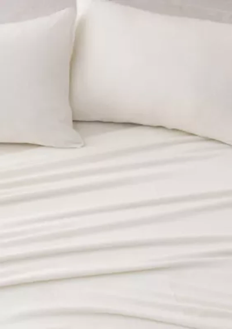 Ultra Soft Velvet Plush Solid Sheet Set