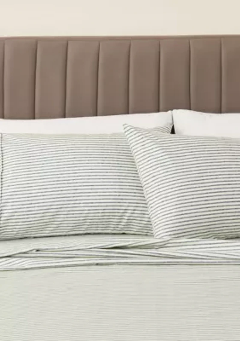 Striped Microfiber Sheet Set