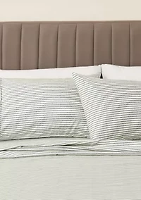 Striped Microfiber Sheet Set