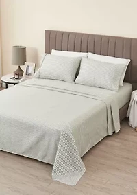 Striped Microfiber Sheet Set
