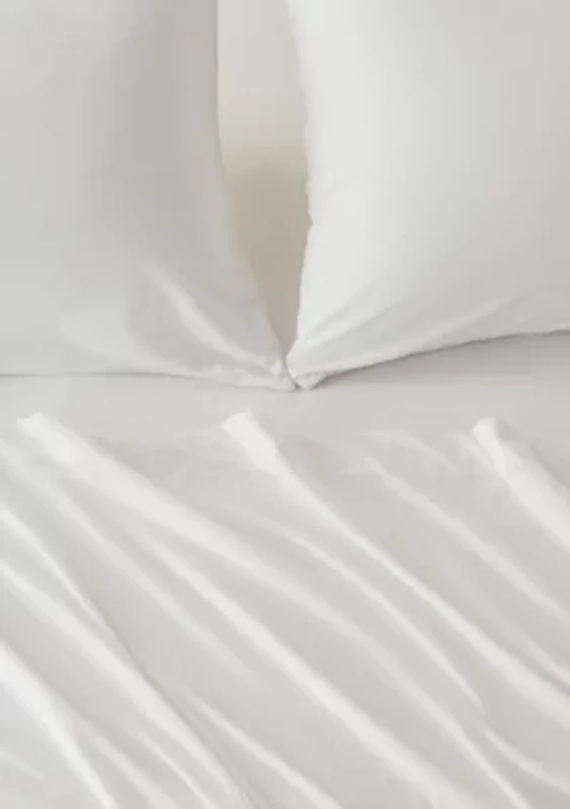 Heathered Melange T-shirt Jersey Knit Cotton Sheet Set