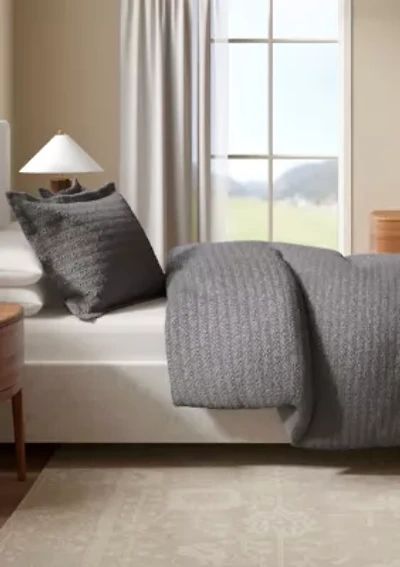 Cotton Waffle Weave Duvet Set