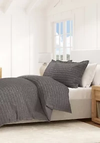 Cotton Waffle Weave Duvet Set