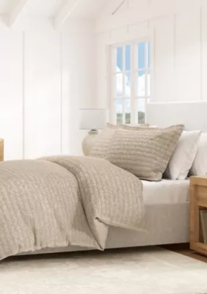 Cotton Waffle Weave Duvet Set
