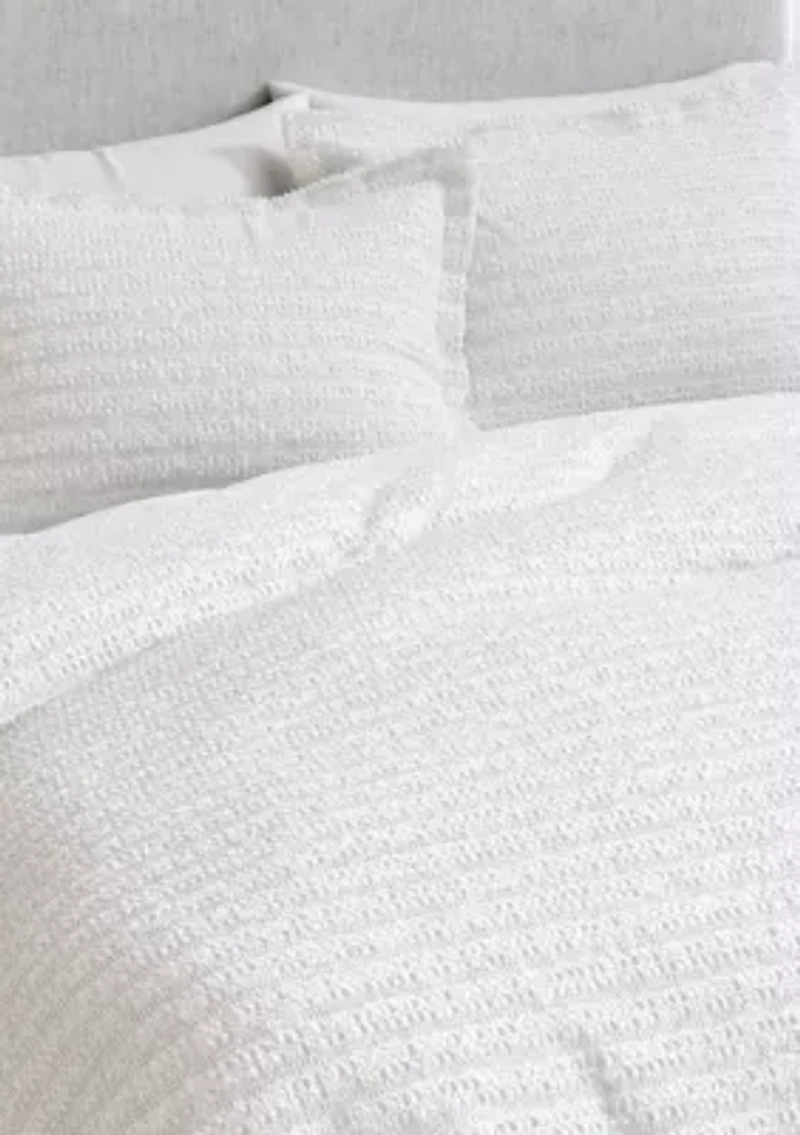 Cotton Waffle Weave Duvet Set