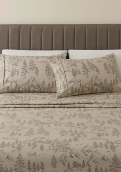 Lodge Printed Microfiber Sheet Set