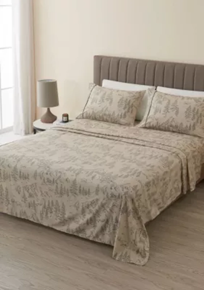 Lodge Printed Microfiber Sheet Set