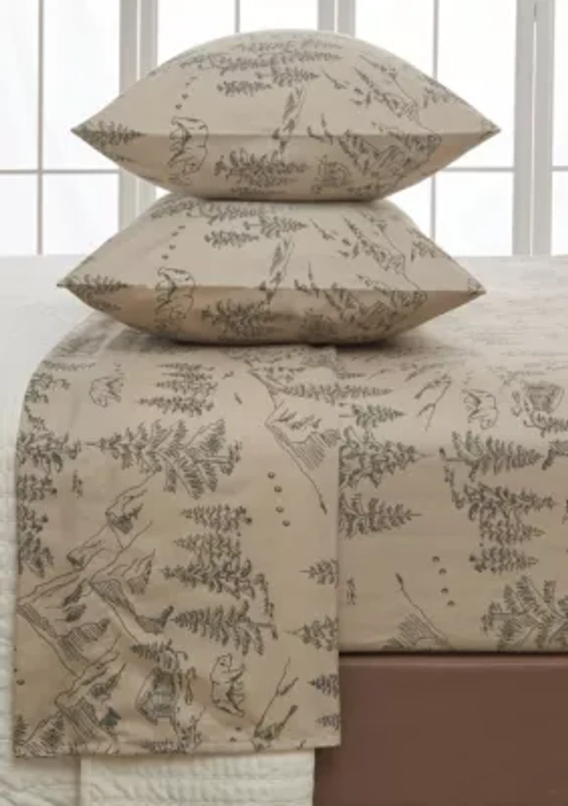 Lodge Printed Microfiber Sheet Set