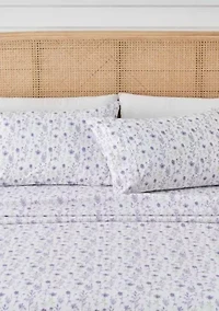 Floral Printed Microfiber Sheet Set