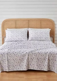 Floral Printed Microfiber Sheet Set