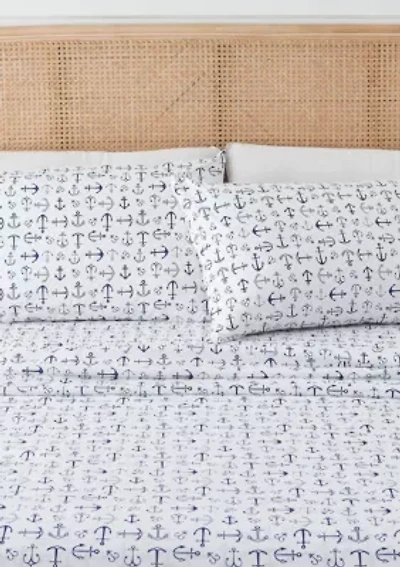 Coastal Printed Microfiber Sheet Set