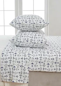 Coastal Printed Microfiber Sheet Set
