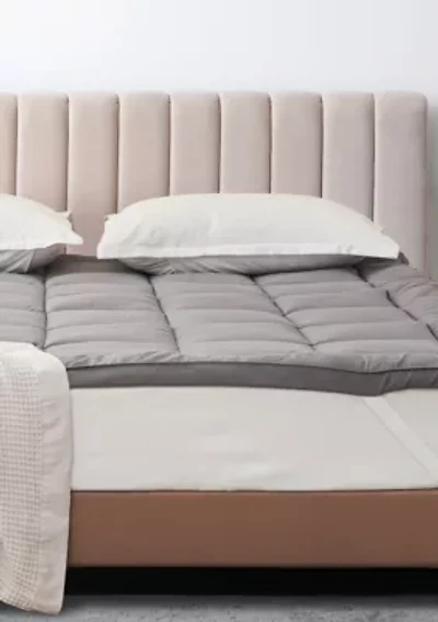 2 Inch Thick Box-Stitched Mattress Pad