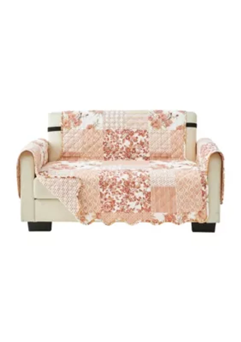 Floral Patchwork Loveseat Furniture Protector