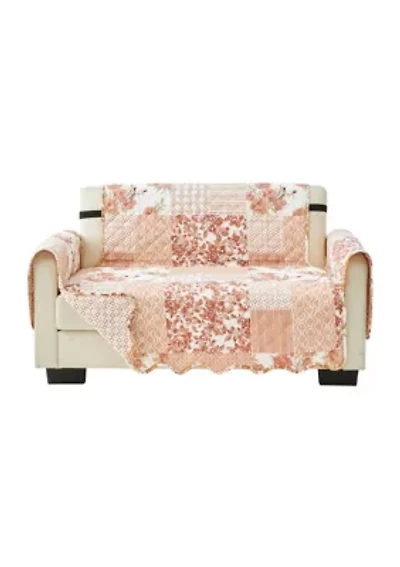 Floral Patchwork Loveseat Furniture Protector