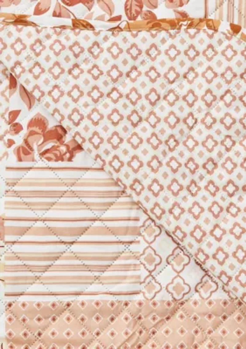 Floral Patchwork Loveseat Furniture Protector