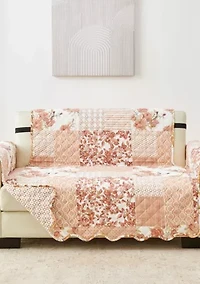 Floral Patchwork Loveseat Furniture Protector