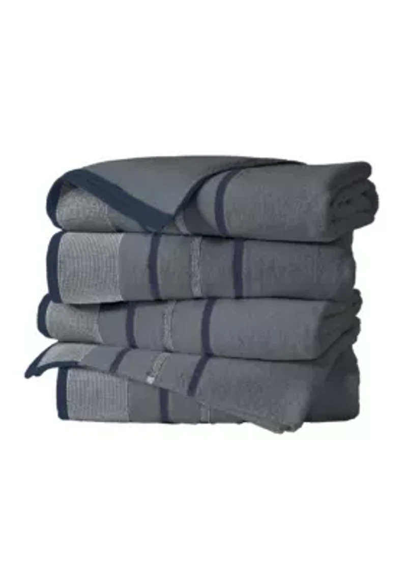 Decorative 4 Pack Bath Towels