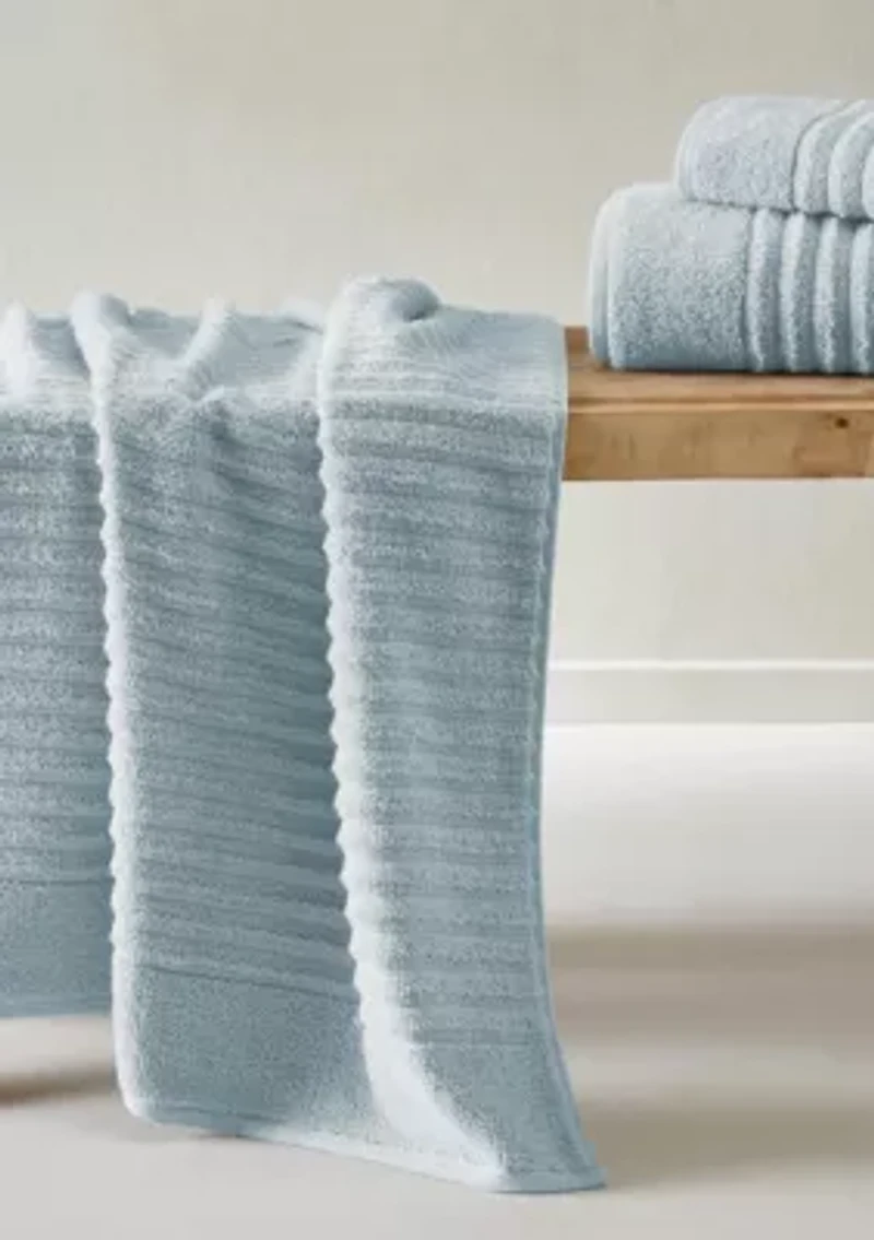 100% Cotton Ribbed 6 Pack Hand Towel