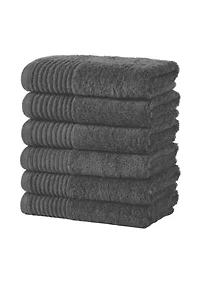 Ringspun Cotton 6 Pack Hand Towels