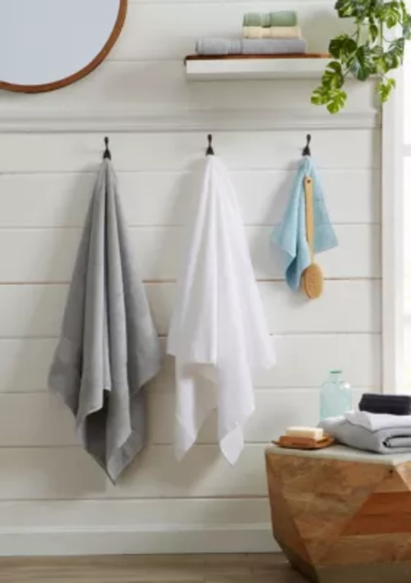 100% Cotton Terry 4 Pack Bath Towels