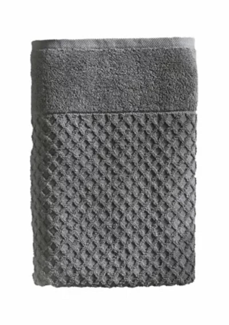 100% Cotton Waffle Diamond Bath Towel