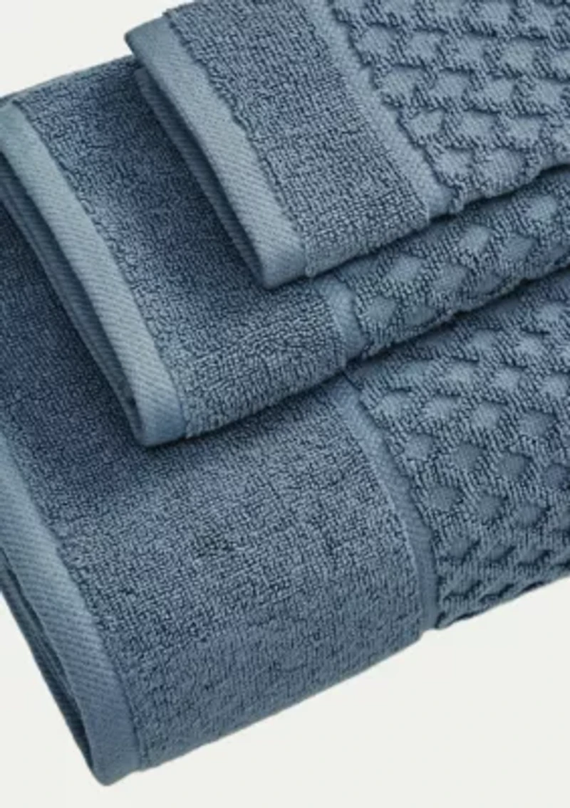 100% Cotton Waffle Diamond Bath Towel