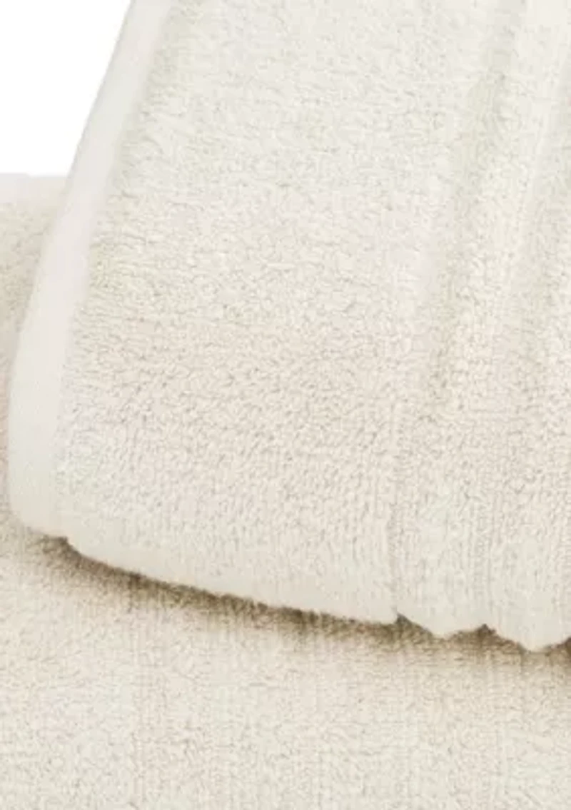100% Cotton Ribbed 6-Piece Towel Set
